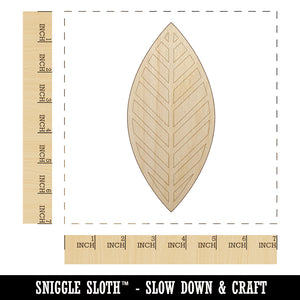 Cute Leaf Unfinished Wood Shape Piece Cutout for DIY Craft Projects