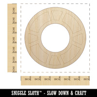 Life Preserver Summer Unfinished Wood Shape Piece Cutout for DIY Craft Projects
