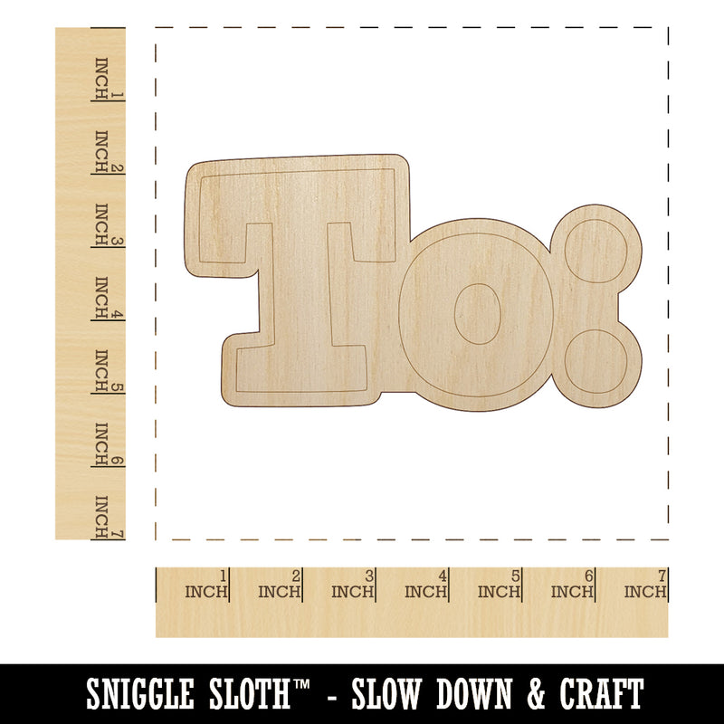 To Text Unfinished Wood Shape Piece Cutout for DIY Craft Projects