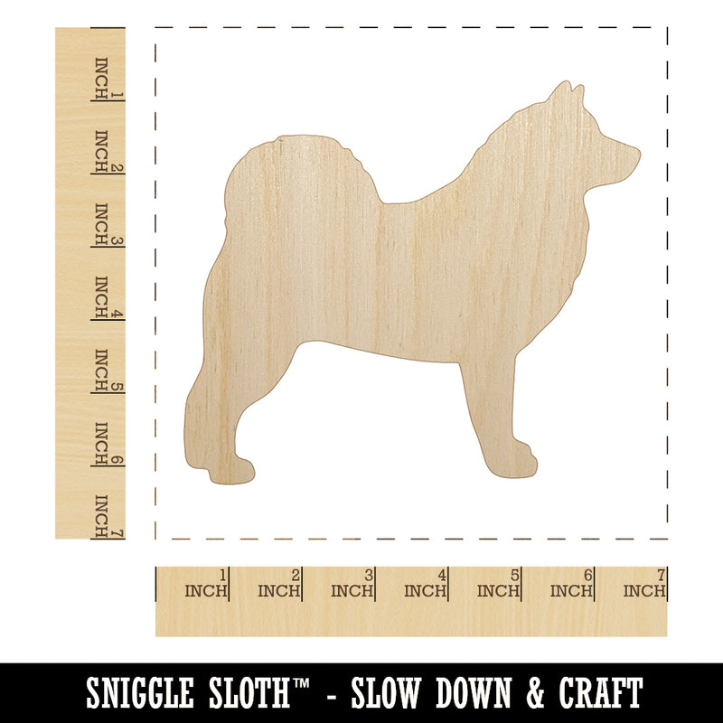 Alaskan Malamute Dog Solid Unfinished Wood Shape Piece Cutout for DIY Craft Projects