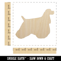 American Cocker Spaniel Dog Solid Unfinished Wood Shape Piece Cutout for DIY Craft Projects