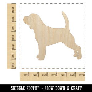 Beagle Dog Solid Unfinished Wood Shape Piece Cutout for DIY Craft Projects
