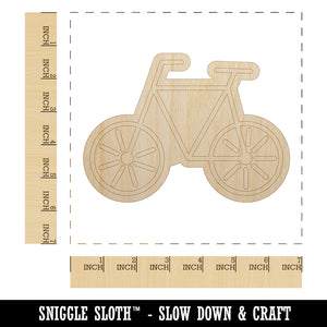 Bike Bicycle Doodle Unfinished Wood Shape Piece Cutout for DIY Craft Projects