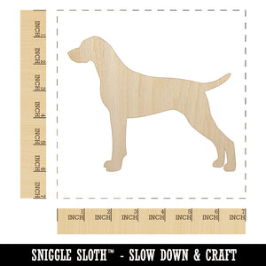 German Shorthaired Pointer Dog Solid Unfinished Wood Shape Piece Cutout for DIY Craft Projects
