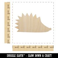 Hedgehog Profile Solid Unfinished Wood Shape Piece Cutout for DIY Craft Projects