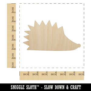 Hedgehog Profile Solid Unfinished Wood Shape Piece Cutout for DIY Craft Projects