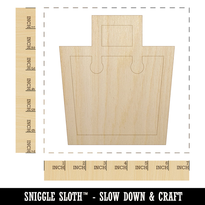 Purse Outline Shopping Unfinished Wood Shape Piece Cutout for DIY Craft Projects