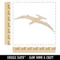 Pterodactyl Dinosaur Solid Unfinished Wood Shape Piece Cutout for DIY Craft Projects