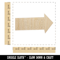 Beach Arrow Fun Text Unfinished Wood Shape Piece Cutout for DIY Craft Projects