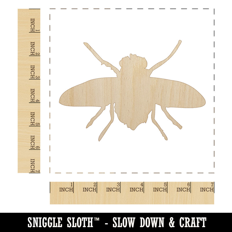 Fly Insect Sketch Unfinished Wood Shape Piece Cutout for DIY Craft Projects