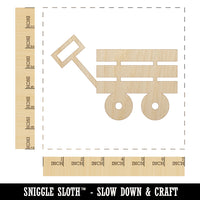 Fun Wagon Unfinished Wood Shape Piece Cutout for DIY Craft Projects