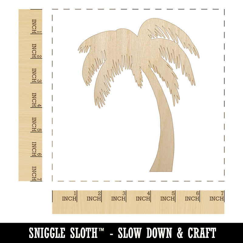 Palm Tree Tropical Solid Unfinished Wood Shape Piece Cutout for DIY Craft Projects