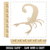 Scorpion Insect Solid Unfinished Wood Shape Piece Cutout for DIY Craft Projects