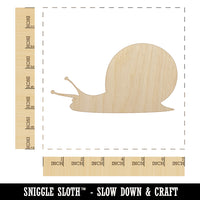 Snail On the Move Solid Unfinished Wood Shape Piece Cutout for DIY Craft Projects