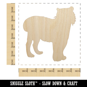 Tiger Solid Unfinished Wood Shape Piece Cutout for DIY Craft Projects