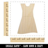 Dress Icon Clothes Fashion Unfinished Wood Shape Piece Cutout for DIY Craft Projects