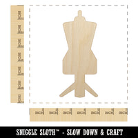 Dress Manequin Form Sewing Unfinished Wood Shape Piece Cutout for DIY Craft Projects