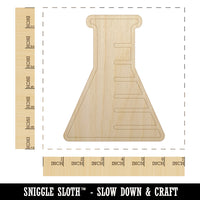 Science Chemistry Beaker Flask Unfinished Wood Shape Piece Cutout for DIY Craft Projects