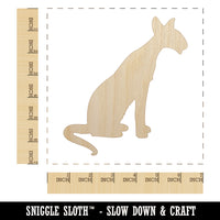 Siamese Cat Solid Unfinished Wood Shape Piece Cutout for DIY Craft Projects