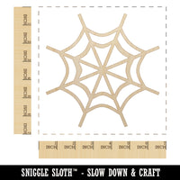Spider Web Unfinished Wood Shape Piece Cutout for DIY Craft Projects