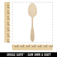 Spoon Solid Utensil Eating Sketch Unfinished Wood Shape Piece Cutout for DIY Craft Projects