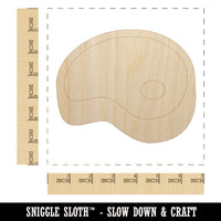 Steak Beef Dinner Icon Unfinished Wood Shape Piece Cutout for DIY Craft Projects