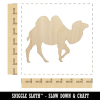 Camel Solid Unfinished Wood Shape Piece Cutout for DIY Craft Projects