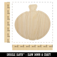 Cute Pumpkin Unfinished Wood Shape Piece Cutout for DIY Craft Projects