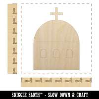 Greece Greek Symbol Church Dome Unfinished Wood Shape Piece Cutout for DIY Craft Projects