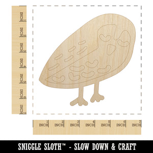 Sweet Owl Doodle Unfinished Wood Shape Piece Cutout for DIY Craft Projects