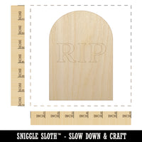 Tombstone RIP Halloween Unfinished Wood Shape Piece Cutout for DIY Craft Projects