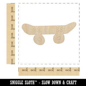 Skate Board Boarding Doodle Unfinished Wood Shape Piece Cutout for DIY Craft Projects