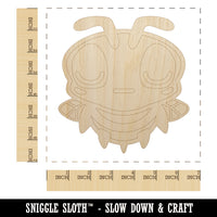 Cute Bee Sleepy Unfinished Wood Shape Piece Cutout for DIY Craft Projects