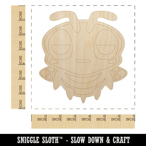 Cute Bee Unamused Unfinished Wood Shape Piece Cutout for DIY Craft Projects