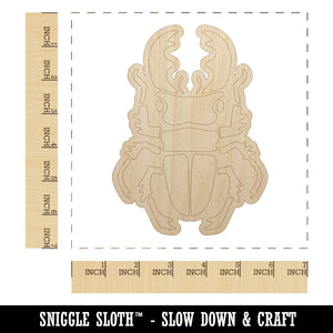 Stag Beetle Unfinished Wood Shape Piece Cutout for DIY Craft Projects