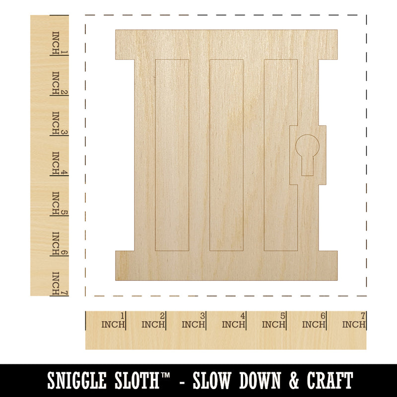 Jail Prison Police Law Enforcement Unfinished Wood Shape Piece Cutout for DIY Craft Projects