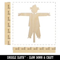 Scarecrow Solid Unfinished Wood Shape Piece Cutout for DIY Craft Projects