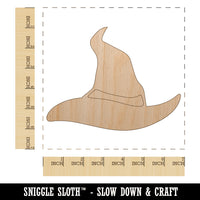 Halloween Witch Hat Unfinished Wood Shape Piece Cutout for DIY Craft Projects