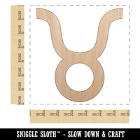 Taurus Horoscope Astrological Zodiac Sign Unfinished Wood Shape Piece Cutout for DIY Craft Projects