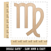 Virgo Horoscope Astrological Zodiac Sign Unfinished Wood Shape Piece Cutout for DIY Craft Projects