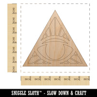 All Seeing Eye of Providence Unfinished Wood Shape Piece Cutout for DIY Craft Projects