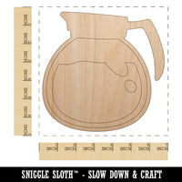 Coffee Pot Unfinished Wood Shape Piece Cutout for DIY Craft Projects