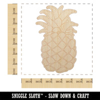 Pineapple Fruit Drawing Unfinished Wood Shape Piece Cutout for DIY Craft Projects