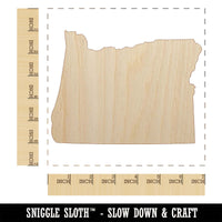 Oregon State Silhouette Unfinished Wood Shape Piece Cutout for DIY Craft Projects