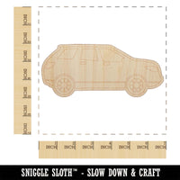 Automobile Car SUV Vehicle Unfinished Wood Shape Piece Cutout for DIY Craft Projects