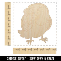Cute and Grumpy Bald Eagle Unfinished Wood Shape Piece Cutout for DIY Craft Projects