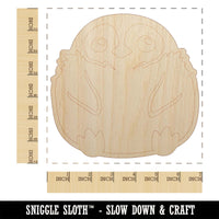 Cute Fluffy Baby Penguin Unfinished Wood Shape Piece Cutout for DIY Craft Projects