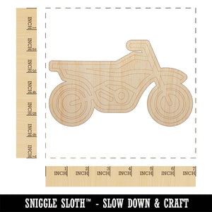 Dirt Bike Off-road Motorcycle Vehicle Unfinished Wood Shape Piece Cutout for DIY Craft Projects