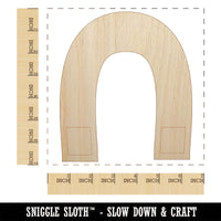 Horseshoe Magnet Unfinished Wood Shape Piece Cutout for DIY Craft Projects