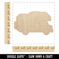 RV Road Trip Camping Automobile Family Vehicle Unfinished Wood Shape Piece Cutout for DIY Craft Projects